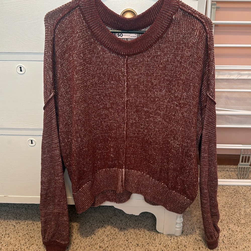 Maroon Sweater - light weight